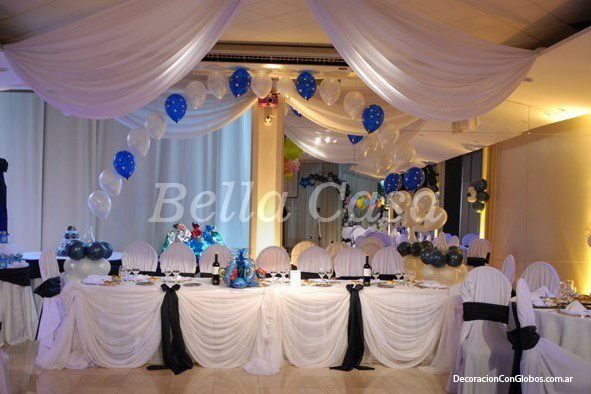 Ambientacion con Globos y Telas